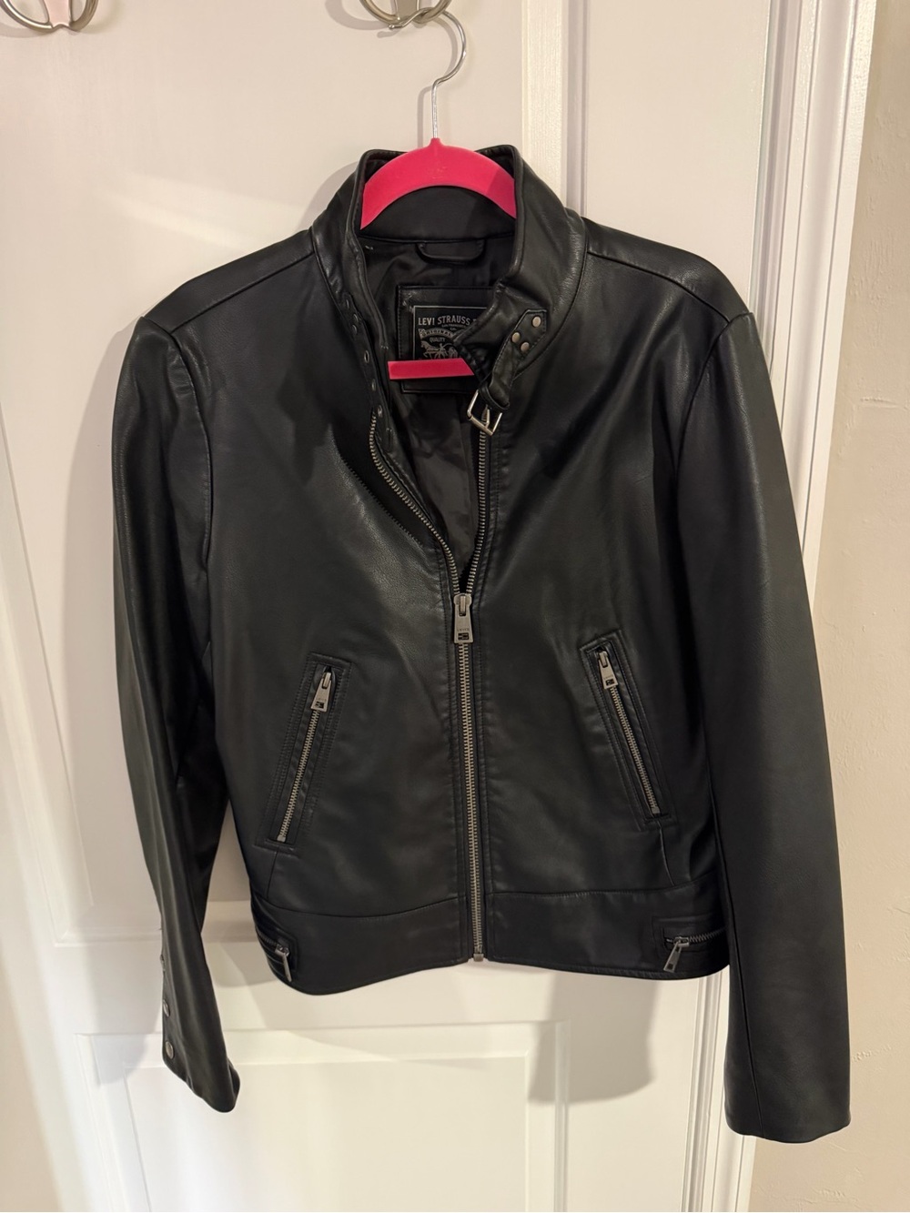 Levi's Black Leather Biker Jacket